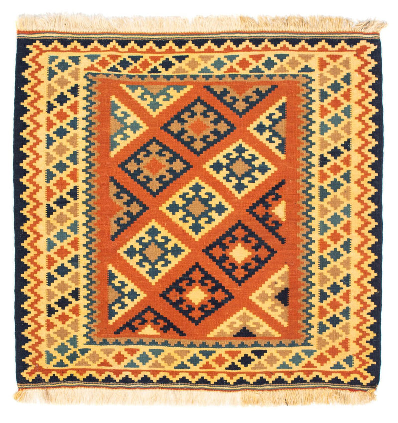 Kelim Teppich - Oriental 103 x 100 cm - rost