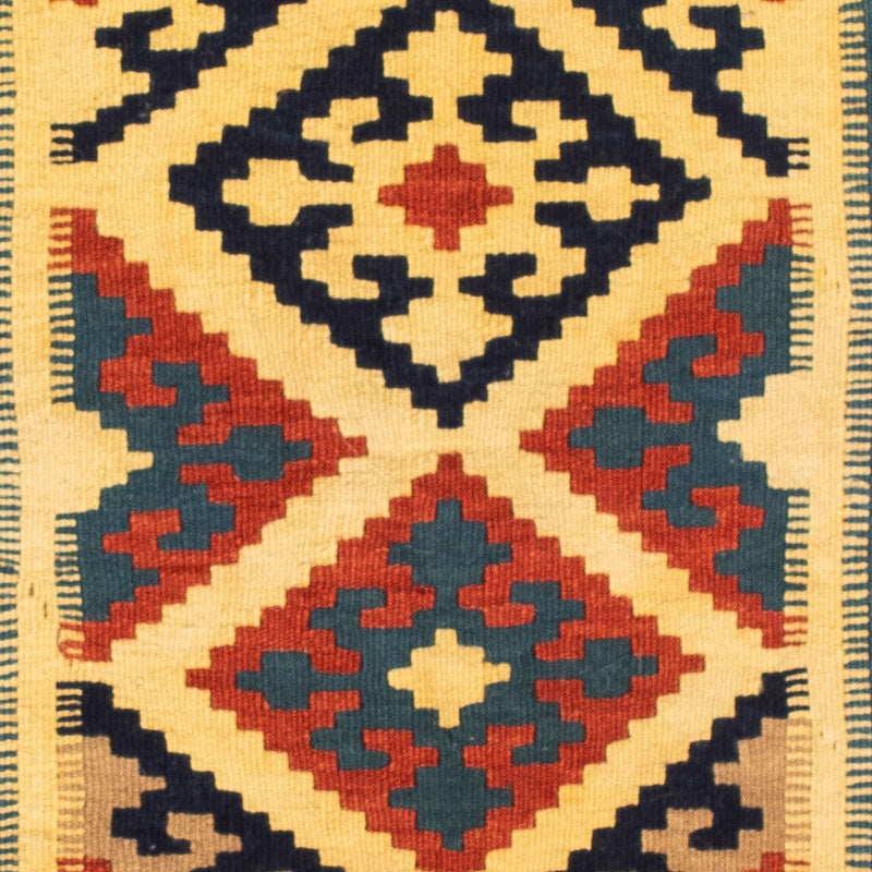 Kelim Teppich - Oriental 100 x 100 cm - blau