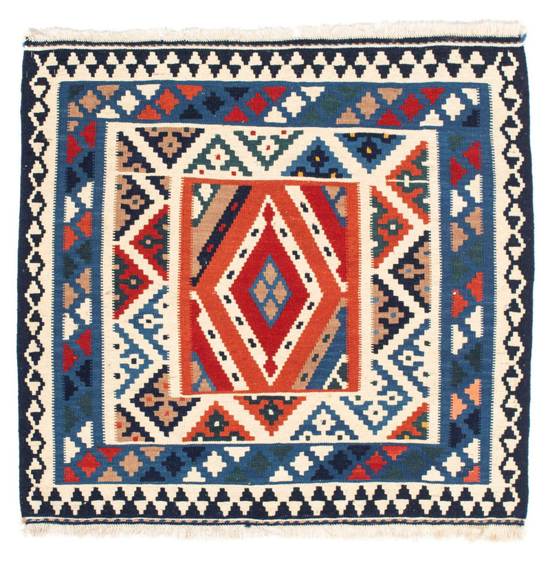 Kelim Teppich - Oriental 103 x 102 cm - hellblau