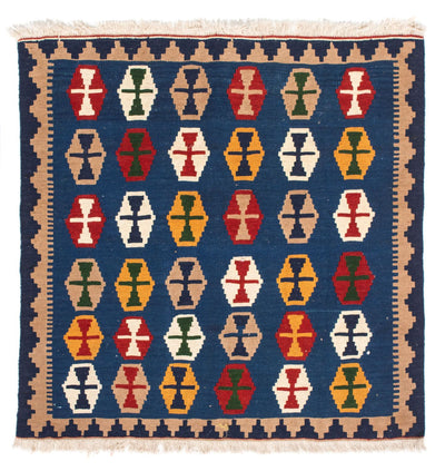 Kelim Fars Teppich 96x96cm