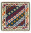 Kelim Teppich - Oriental 104 x 102 cm - dunkelblau