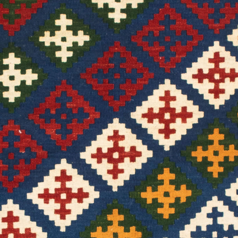 Kelim Teppich - Oriental 104 x 102 cm - dunkelblau