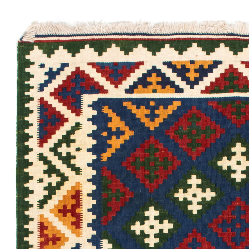 Kelim Teppich - Oriental 104 x 102 cm - dunkelblau