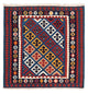 Kelim Teppich - Oriental 104 x 103 cm - dunkelblau