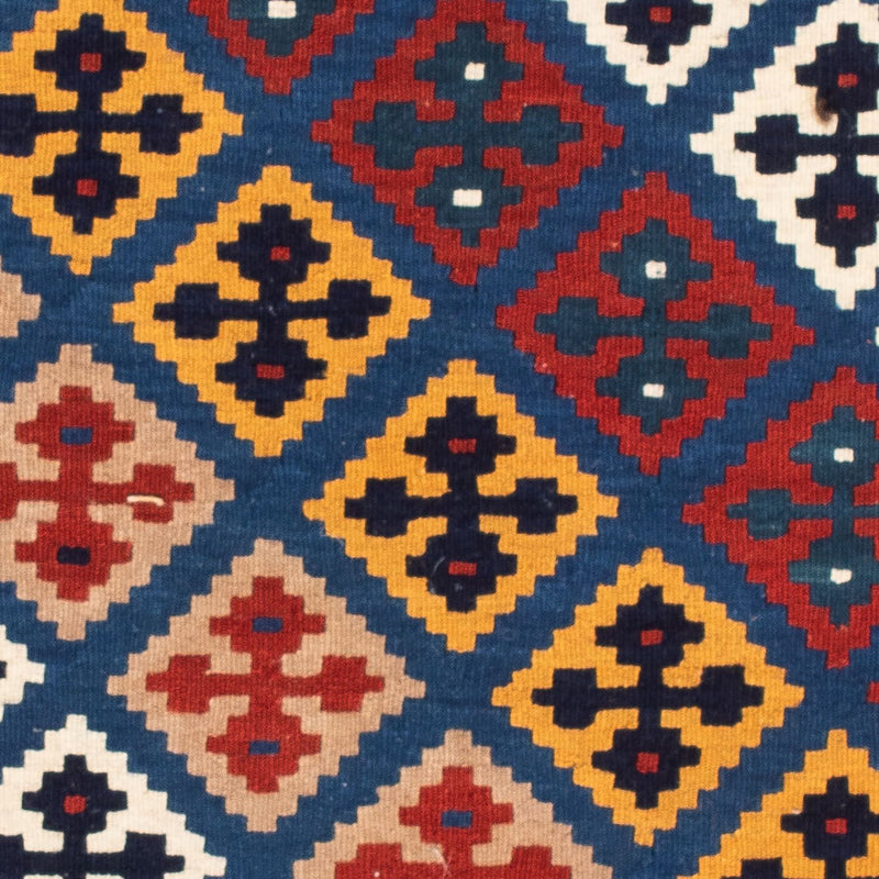 Kelim Teppich - Oriental 104 x 103 cm - dunkelblau