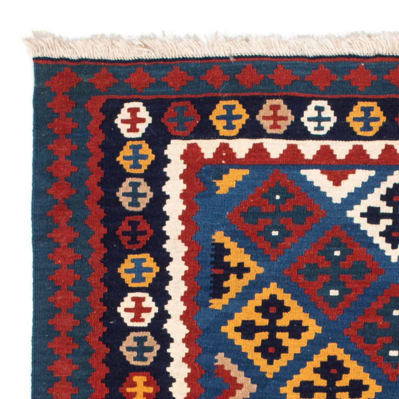 Kelim Teppich - Oriental 104 x 103 cm - dunkelblau