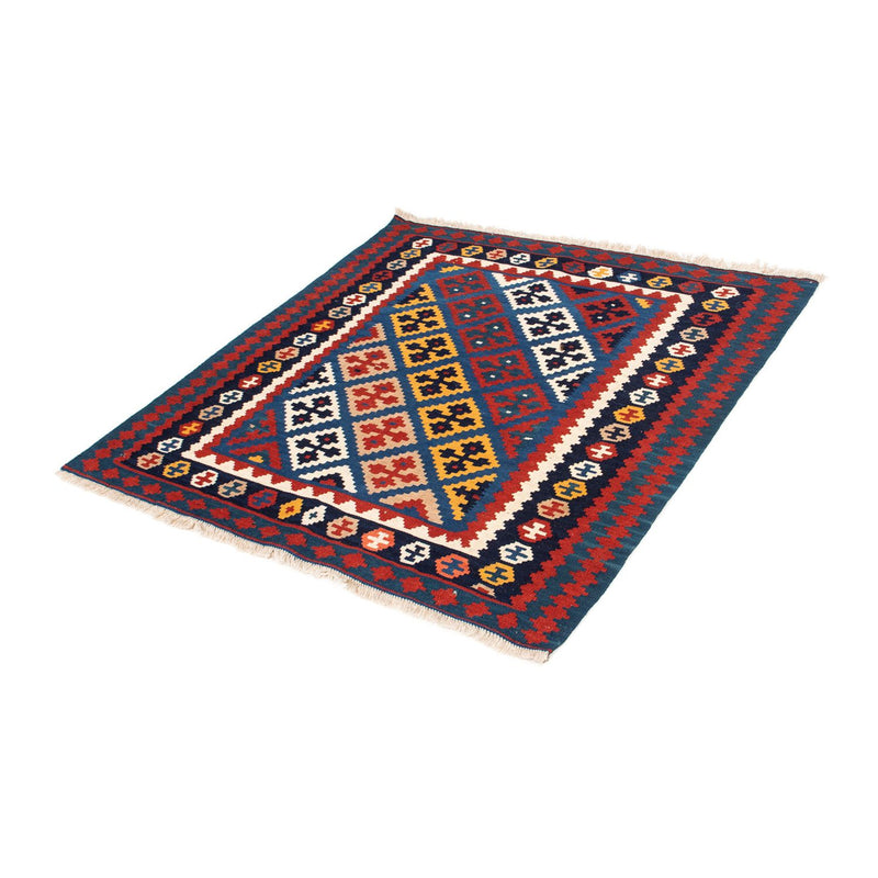 Kelim Teppich - Oriental 104 x 103 cm - dunkelblau