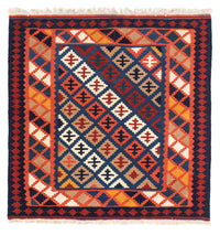 Kelim Teppich - Oriental 104 x 100 cm - dunkelblau