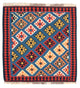 Kelim Teppich - Oriental 110 x 107 cm - blau