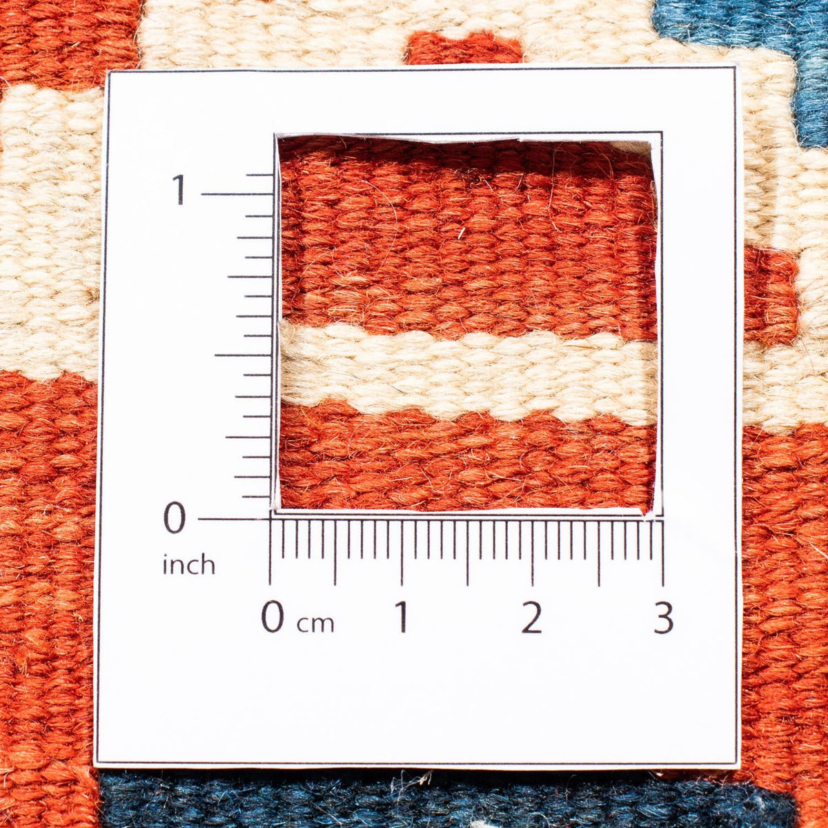 Kelim Teppich - Oriental 107 x 100 cm - dunkelrot