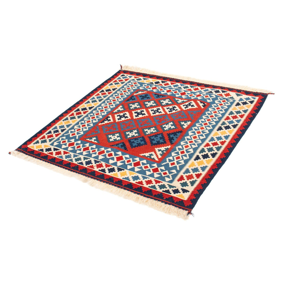 Kelim Teppich - Oriental 105 x 103 cm - rot