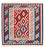 Kelim Teppich - Oriental 104 x 102 cm - dunkelrot