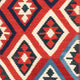 Kelim Teppich - Oriental 104 x 102 cm - dunkelrot