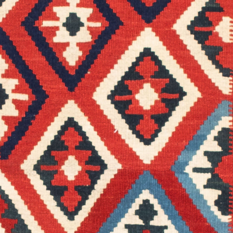 Kelim Teppich - Oriental 104 x 102 cm - dunkelrot