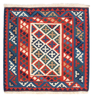 Kelim Teppich - Oriental 105 x 104 cm - mehrfarbig