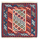 Kelim Teppich - Oriental 105 x 104 cm - mehrfarbig