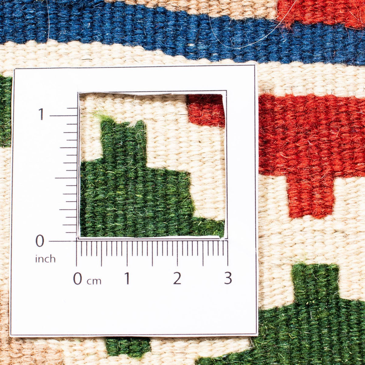 Kelim Teppich - Oriental 103 x 100 cm - dunkelblau