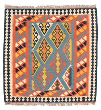 Kelim Teppich - Oriental 102 x 101 cm - orange