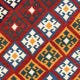 Kelim Teppich - Oriental 100 x 97 cm - dunkelrot