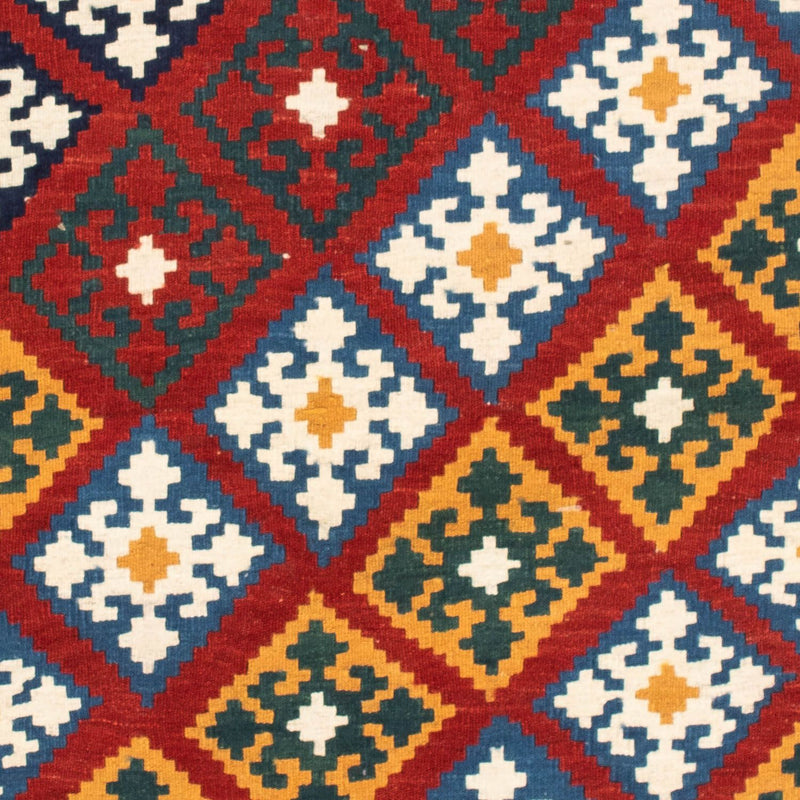 Kelim Teppich - Oriental 100 x 97 cm - dunkelrot