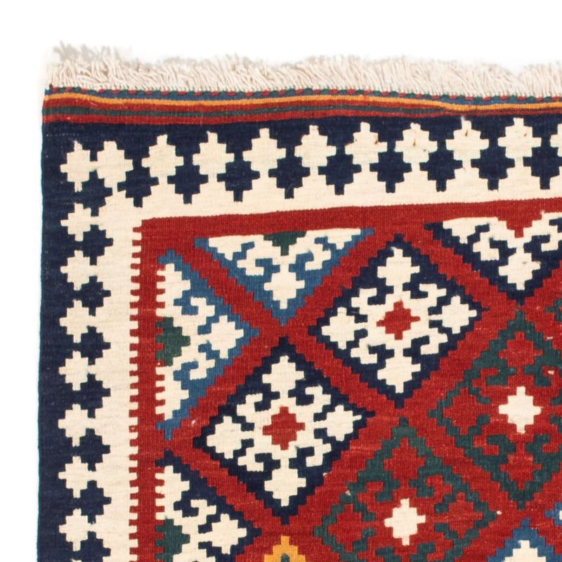 Kelim Teppich - Oriental 100 x 97 cm - dunkelrot