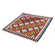 Kelim Teppich - Oriental 100 x 97 cm - dunkelrot