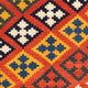Kelim Teppich - Oriental 107 x 105 cm - rot