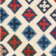 Kelim Teppich - Oriental 104 x 102 cm - mehrfarbig