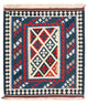 Kelim Teppich - Oriental 108 x 103 cm - blau