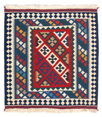 Kelim Teppich - Oriental 104 x 98 cm - blau