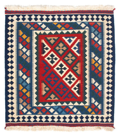 Kelim Teppich - Oriental 98 x 104 cm - blau