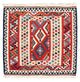 Kelim Teppich - Oriental 108 x 105 cm - rot