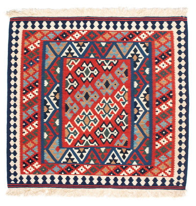 Kelim Teppich - Oriental 101 x 108 cm - rot