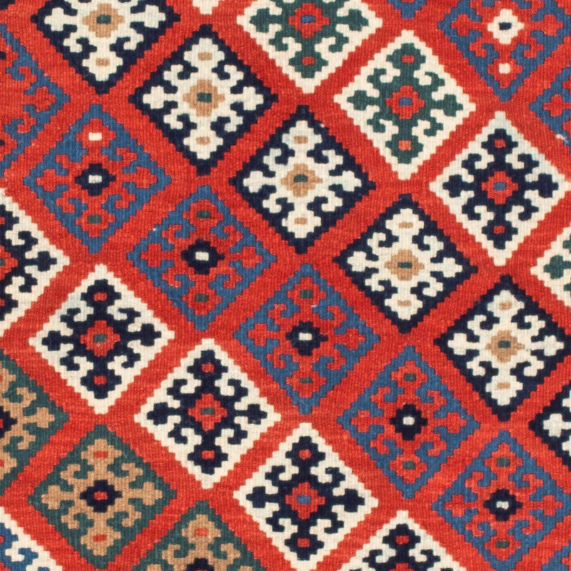 Kelim Teppich - Oriental 103 x 100 cm - mehrfarbig