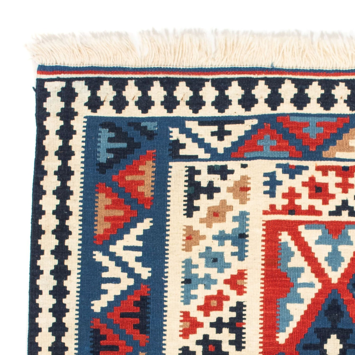 Kelim Teppich - Oriental 103 x 103 cm - blau