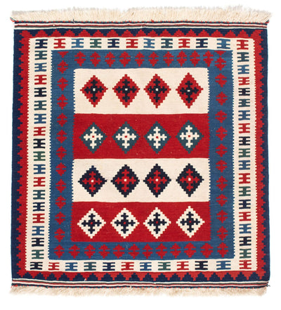 Kelim Teppich - Oriental 103 x 106 cm - blau
