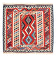 Kelim Teppich - Oriental 105 x 102 cm - rot