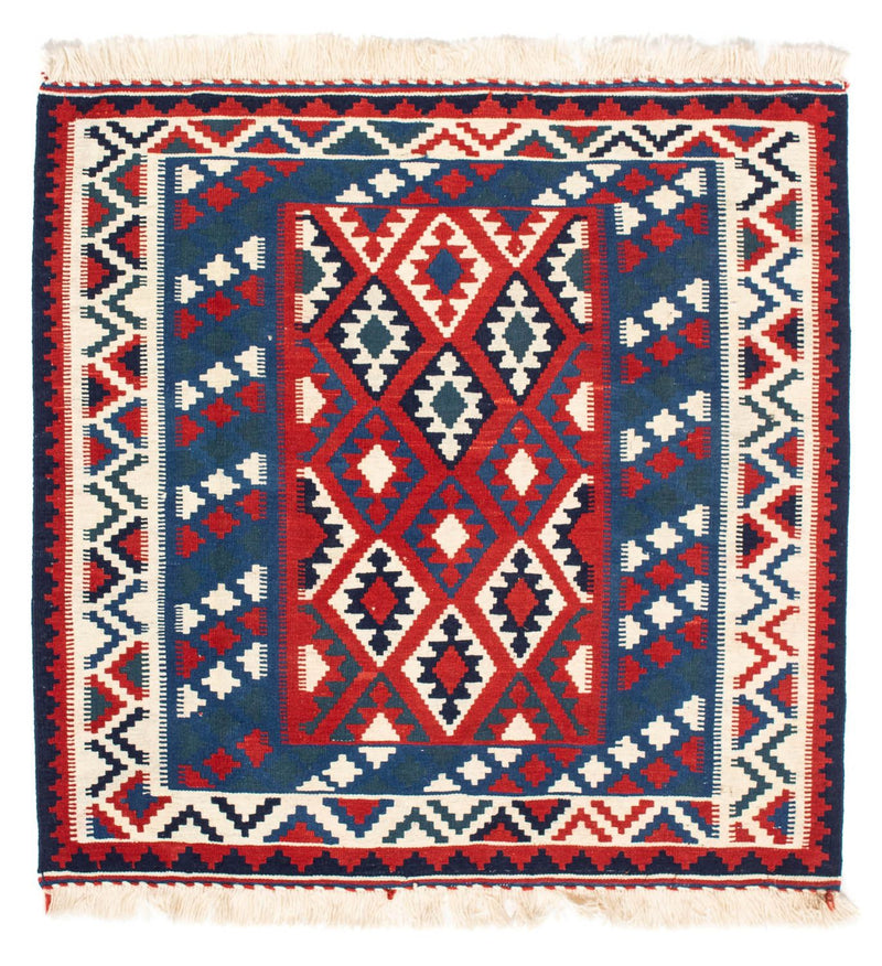 Kelim Teppich - Oriental 104 x 103 cm - dunkelblau