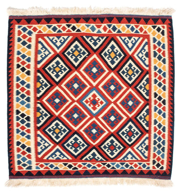 Kelim Teppich - Oriental 106 x 105 cm - rot