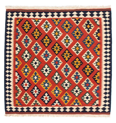 Kelim Teppich - Oriental 103 x 106 cm - rot