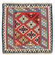 Kelim Teppich - Oriental 105 x 105 cm - rot