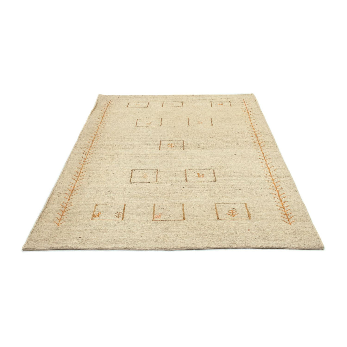 Gabbeh Teppich - Perser 188 x 139 cm - beige