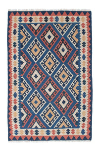Kelim Teppich - Oriental 172 x 115 cm - blau