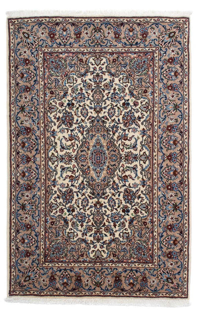 Keshan Teppich 98x153cm - Perserteppich - beige