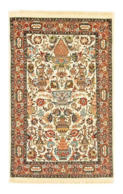 Ghom Teppich 102x160cm - Perserteppich - beige