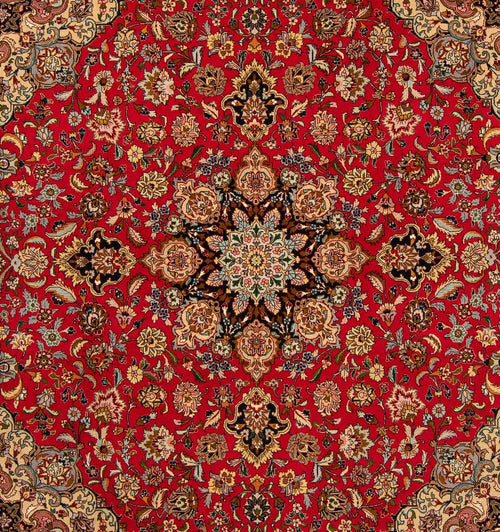 Perserteppich - Täbriz - Royal 204 x 203 cm Quadratischer Teppich