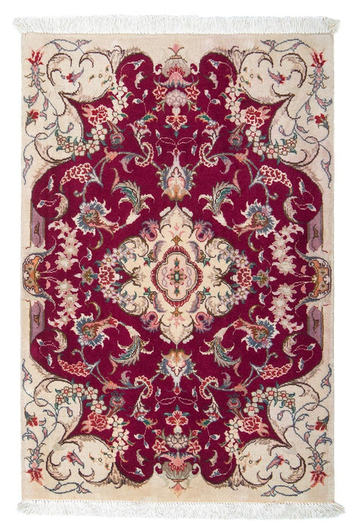 Perserteppich - Täbriz - Royal 90 x 60 cm - dunkelrot