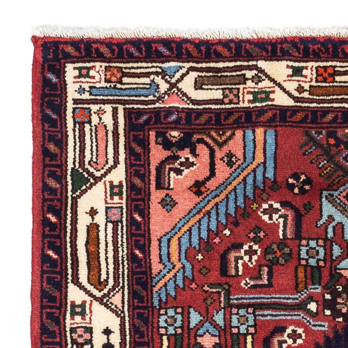 Perserteppich - Nomadic 125 x 80 cm - dunkelrot