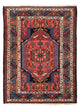Perserteppich - Nomadic 118 x 83 cm - hellrot