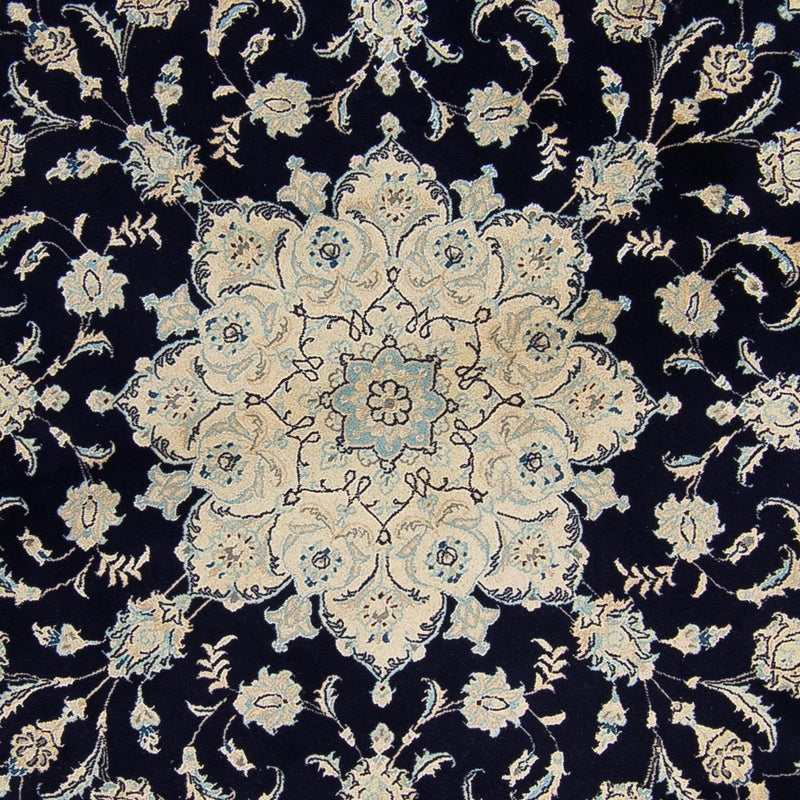 Perserteppich - Nain 300 x 300 cm - dunkelblau